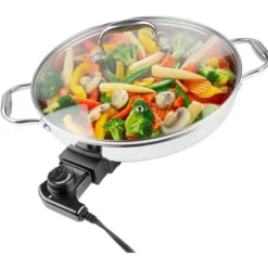 CucinaPro XL Electric 12" Skillet- 18/10 Stainless Steel Frying Pan W Lid And Handle, Round - Includes Recipe Guide- Great Gift For Cooks 7 CucinaPro XL Electric 12" Skillet- 18/10 Stainless Steel Frying Pan W Lid And Handle, Round - Includes Recipe Guide- Great Gift For Cooks -Target KitchenAid GUEST abf0004d 1c10 4678 b96c 2d0164a19dfe