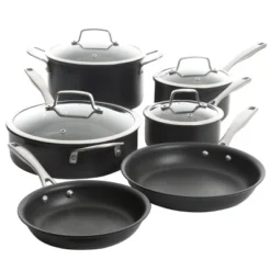 Kenmore Pro Arbor Heights 10 Piece Nonstick Aluminum Cookware Set In Black -Target KitchenAid GUEST acae6273 6cfa 4d12 81ce 0aa034023758