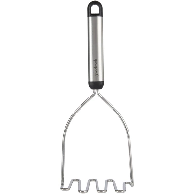 GoodCook Ready Wire Potato Masher: Stainless Steel & Plastic, Dishwasher-Safe, Black, 12" Length, 4" Width 6 GoodCook Ready Wire Potato Masher: Stainless Steel & Plastic, Dishwasher-Safe, Black, 12" Length, 4" Width - Image 4