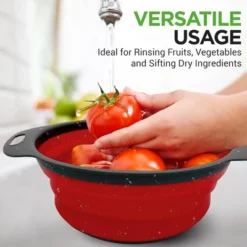 NutriChef Collapsible Strainer Set Of 3 Round Silicone Kitchen Colander -Target KitchenAid GUEST ace7394c 7840 487c 8563 3da8da4e5010