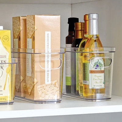 IDesign Plastic Pantry Bin For Kitchen Organizing - Set Of 4 - Clear 4 IDesign Plastic Pantry Bin For Kitchen Organizing - Set Of 4 - Clear - Image 2