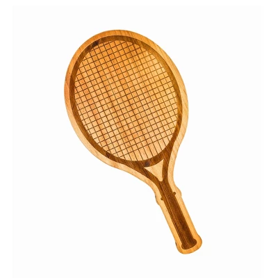 Slickblue Pine Wood Tennis Racket Serving Board, 18"x9", Unique Gift For Tennis Lovers & Sports Enthusiasts 5 Slickblue Pine Wood Tennis Racket Serving Board, 18"x9", Unique Gift For Tennis Lovers & Sports Enthusiasts - Image 3