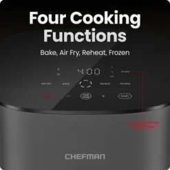 Chefman TurboX 5-Quart Air Fryer, 4 Cooking Functions + Digital Touch Controls - Gray -Target KitchenAid GUEST ad71102f 12cb 42e2 a891 0dd8b144f9b6