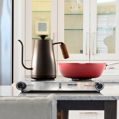 Better Chef IM-302DB Stainless Steel Dual Electric Burner 3 Better Chef IM-302DB Stainless Steel Dual Electric Burner