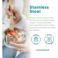 U Konserve Stainless Steel Round Nesting Trio - Set Of 3 -Target KitchenAid GUEST ae7c5c17 0607 457d 9c59 ef136470922e