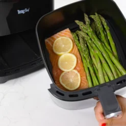 Total Chef Digital Air Fryer 5 Qt 8 Cooking Presets Touch Controls: Black, 1300W, Grill & Bake, Dishwasher-Safe Parts 16 Total Chef Digital Air Fryer 5 Qt 8 Cooking Presets Touch Controls: Black, 1300W, Grill & Bake, Dishwasher-Safe Parts -Target KitchenAid GUEST ae8e6d49 7057 4d4f a51f 10020530bfe6