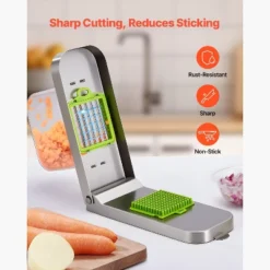 VEVOR Vegetable Chopper, Food Veggie Cutter With 3 Stainless Steel Blades, Onion Slicer With Container, Silver 12 VEVOR Vegetable Chopper, Food Veggie Cutter With 3 Stainless Steel Blades, Onion Slicer With Container, Silver -Target KitchenAid GUEST aef6f02f 5c69 4768 9a9f 12ecbc97e1b5