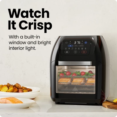 Chefman Multifunctional Digital 10 Qt. Air Fryer+ Rotisserie, Fry, Roast & Bake, 17 Presets - Black 8 Chefman Multifunctional Digital 10 Qt. Air Fryer+ Rotisserie, Fry, Roast & Bake, 17 Presets - Black - Image 6
