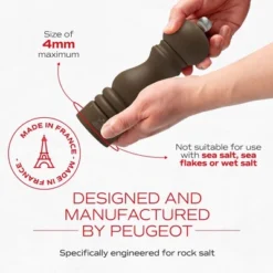 Peugeot Paris U'Select 7-inch Salt Mill - Manual Rock Salt Mill With Adjustable Precision Grinding, Stainless Steel & Beechwood - (Mocha) -Target KitchenAid GUEST af53f793 4c2b 41c7 a931 6a829f55454a