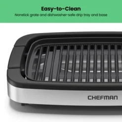 Chefman Smokeless Indoor Electric Grill With Adjustable Temperature Control - Stainless Steel -Target KitchenAid GUEST af5a0f82 5bfa 4889 a798 cc397223955e