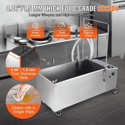 VEVOR Portable Oil Filtering Unit, 55L Tank, 10 L/min Filtering Speed, Equipped With Casters And Oil Hose 7 VEVOR Portable Oil Filtering Unit, 55L Tank, 10 L/min Filtering Speed, Equipped With Casters And Oil Hose - Image 5