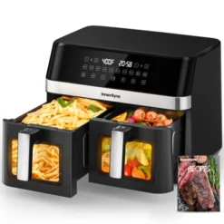 12QT Large Dual Basket Air Fryer With Technology 10-in-1 Functions, 2 Independent 6QT Baskets, Easy-Clean View Window & Dishwasher Safe Baskets -Target KitchenAid GUEST af6e6794 e09a 467c a266 ffe98822d16c