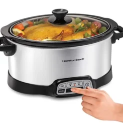 Hamilton Beach 7qt Programmable Slow Cooker - Sliver: Stoneware Pot, Stay-Cool Handles, 4 Settings, 1-Year Warranty 13 Hamilton Beach 7qt Programmable Slow Cooker - Sliver: Stoneware Pot, Stay-Cool Handles, 4 Settings, 1-Year Warranty -Target KitchenAid GUEST b0180061 d6f1 4230 9c0a aa50cea26265