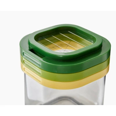 Joseph Joseph Prep Mini 3-in-1 Food Slicing Prep Tool: Stainless Steel Manual Chopper, 3 Blades, Hand Wash, Green 13 Joseph Joseph Prep Mini 3-in-1 Food Slicing Prep Tool: Stainless Steel Manual Chopper, 3 Blades, Hand Wash, Green - Image 11