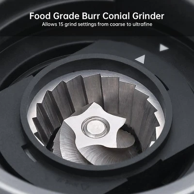 15 Bar Semi-Automatic Espresso Machine Coffee Maker With Grinder & Milk Steamer 4 15 Bar Semi-Automatic Espresso Machine Coffee Maker With Grinder & Milk Steamer - Image 2