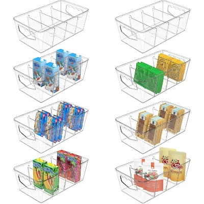 Tree City Clear Pantry Organizer Bins With Removable Dividers - Stackable Kitchen & Fridge Storage Containers 9 Tree City Clear Pantry Organizer Bins With Removable Dividers - Stackable Kitchen & Fridge Storage Containers - Image 7
