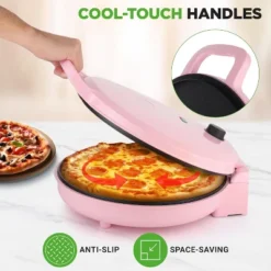NutriChef 12'' Countertop Pizza Maker With Non-Stick Aluminum Plate (NCSW837PINK) - Pink 11 NutriChef 12'' Countertop Pizza Maker With Non-Stick Aluminum Plate (NCSW837PINK) - Pink -Target KitchenAid GUEST b1f70053 1825 4e96 b976 4e508a2daf82