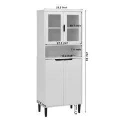 GlasFlength Kitchen Storage Farmhouse Kitchen Pantry Cabinet Freestanding Cupboard Accent Storage Cabinet For Kitchen, White, 23.62"*13.78"*63" -Target KitchenAid GUEST b1fe13c6 9445 425e 9ed9 3f308e6cc409