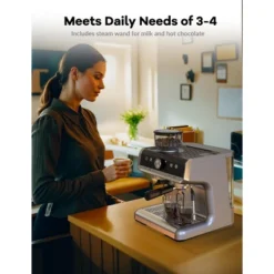 Espresso Machine With Grinder - 20 Bar Professional Coffee Maker, Built-in Milk Frother, 95oz Water Tank & 30 Grind Settings -Target KitchenAid GUEST b21e3679 1cc8 4b67 80c9 1c1e20ee57ce