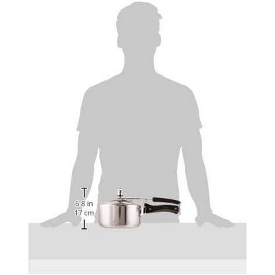 Hawkins Classic 2L Aluminum Pressure Cooker: Stovetop, Cool Touch Handle, Hand Wash, Silver, 1-Year Warranty 4 Hawkins Classic 2L Aluminum Pressure Cooker: Stovetop, Cool Touch Handle, Hand Wash, Silver, 1-Year Warranty - Image 2