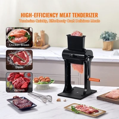 VEVOR Commercial Meat Tenderizer, Heavy Duty Stainless Steel Meat Tenderizer Machine, Quick And Easy Manual Operation Kitchen Tool, 5.8" Feed Port 4 VEVOR Commercial Meat Tenderizer, Heavy Duty Stainless Steel Meat Tenderizer Machine, Quick And Easy Manual Operation Kitchen Tool, 5.8" Feed Port - Image 2