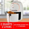 Brentwood 2 Quart Small Electric Air Fryer With Timer And Temp Control- White