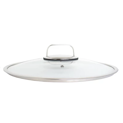 Livwell Brands Diamond Clad 14" Tempered Glass Lid With Silicone Rim And Cool Touch Insulated Handle: Dishwasher-Safe, Lifetime Warranty 5 Livwell Brands Diamond Clad 14" Tempered Glass Lid With Silicone Rim And Cool Touch Insulated Handle: Dishwasher-Safe, Lifetime Warranty - Image 3