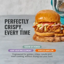 Fritaire Non-Toxic Air Fryer - Glass Air Fryer, 5qt, Teflon-Free, PFOA- Free, W/ Accessories - Rotisserie And Tumbling Basket -Target KitchenAid GUEST b3bfde35 fb0d 4353 8d70 2594f8684ac1