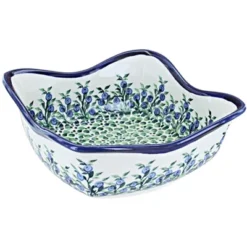 Blue Rose Polish Pottery 1932 Zaklady Large Square Scallop Bowl 8 Blue Rose Polish Pottery 1932 Zaklady Large Square Scallop Bowl -Target KitchenAid GUEST b4097309 56c9 4f7f 842a e566bb08c4e1
