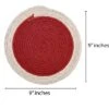 Home Mart Goods Red Extra Thick Woven Trivet Round Placemats Natural Cotton Hot Potholder Mat Heat Resistant - 9"x9"(Pack Of 4) -Target KitchenAid GUEST b4728e52 74b2 4e26 9506 b0b7537b7bc3