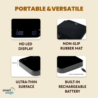 Smart Weigh Coffee Scale With High Precision Sensors Accurate Scale 4 Smart Weigh Coffee Scale With High Precision Sensors Accurate Scale - Image 2