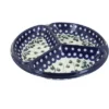 Blue Rose Polish Pottery 484 Ceramika Artystyczna Three Part Divided Dish -Target KitchenAid GUEST b4b949d6 dcdf 4ef5 91f5 392d41b237c5