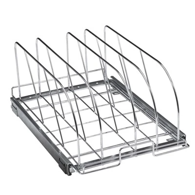 VEVOR Pan And Pot Rack, Expandable Pull Out Under Cabinet Organizer, Cookie Sheet Baking Pans Tray Organization, Adjustable Wire Dividers 10 VEVOR Pan And Pot Rack, Expandable Pull Out Under Cabinet Organizer, Cookie Sheet Baking Pans Tray Organization, Adjustable Wire Dividers - Image 8