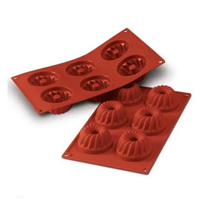 Silikomart Silicone Bakeware Kugelhopf 2.7 Oz, 2.76" Dia X 1.42", 6 Cavities 5 Silikomart Silicone Bakeware Kugelhopf 2.7 Oz, 2.76" Dia X 1.42", 6 Cavities - Image 3