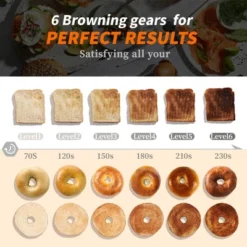 WHALL 4 Slice Toaster, Stainless Steel Toasters 4 Slice, Bagel Toaster, Touchscreen Toaster -Target KitchenAid GUEST b550ede7 90b6 4959 a049 c4602e086fb8