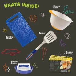 MasterChef Junior Burger Set - 9 Piece Kit Includes Real Cookware For Kids Recipes And Burger Press 8 MasterChef Junior Burger Set - 9 Piece Kit Includes Real Cookware For Kids Recipes And Burger Press -Target KitchenAid GUEST b583b190 b46f 4944 951a 9c41c6d8fee7