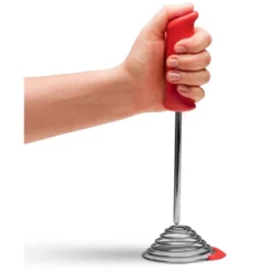 Dreamfarm Smood Spring Coil Potato Masher With Silicone Pot Scraper