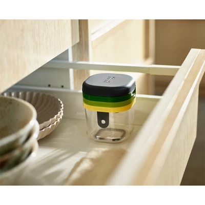 Joseph Joseph Prep Mini 3-in-1 Food Slicing Prep Tool: Stainless Steel Manual Chopper, 3 Blades, Hand Wash, Green 6 Joseph Joseph Prep Mini 3-in-1 Food Slicing Prep Tool: Stainless Steel Manual Chopper, 3 Blades, Hand Wash, Green - Image 4