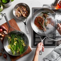 DEMEYERE Essential 5-ply Stainless Steel Fry Pan -Target KitchenAid GUEST b65a1646 6c7c 4aa8 ac14 57feb585491d