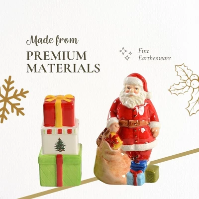 Spode Christmas Tree Santa And Gifts Salt And Pepper Shaker Set, 2-Piece, Christmas Gift/Stocking Stuffer For Collectors & Holiday Enthusiasts 5 Spode Christmas Tree Santa And Gifts Salt And Pepper Shaker Set, 2-Piece, Christmas Gift/Stocking Stuffer For Collectors & Holiday Enthusiasts - Image 3