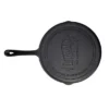 Lehman's Cast Iron Skillet - Nitrogen Hardened Cookware, Tough But Lightweight, No Need To Season, Silicone Safety Handle Included - 12 Inch
