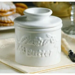 Butter Bell® Crock – Farmhouse White Raised Floral Ceramic Butter Keeper, Vintage-Style Butter Dish For Fresh, Spreadable Butter 7 Butter Bell® Crock – Farmhouse White Raised Floral Ceramic Butter Keeper, Vintage-Style Butter Dish For Fresh, Spreadable Butter -Target KitchenAid GUEST b6e95361 5a09 441b 8b10 a25adb5a1cc3