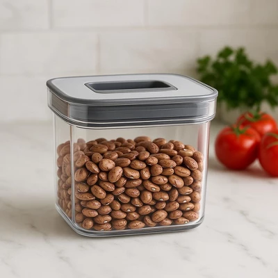 0.4 Qt Food Storage Container, With Locking Mechanism, Stackable Pantry Organizer 4 0.4 Qt Food Storage Container, With Locking Mechanism, Stackable Pantry Organizer - Image 2