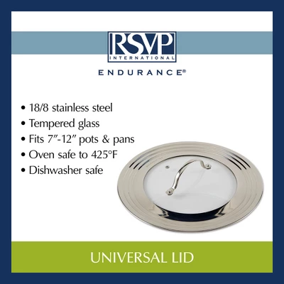 Rsvp Universal Lid - 7-12In W/Glass 10 Rsvp Universal Lid - 7-12In W/Glass - Image 8