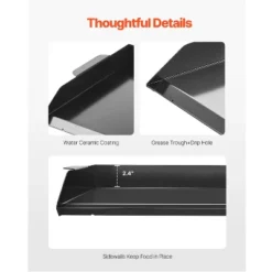 VEVOR Carbon Steel Griddle, 22x16 Inch Universal Flat Top Rectangular Plate, Gas Grill Griddle For BBQ Grill, Teppanyaki, Black -Target KitchenAid GUEST b76cd90f 4d64 4334 b3be cb90800e7ce5