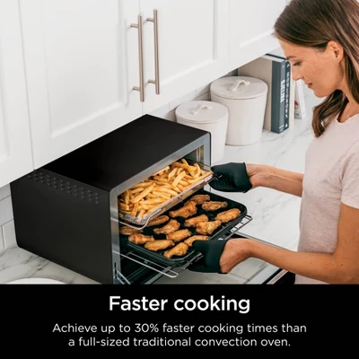 Ninja Foodi 8-in-1 XL Pro Air Fry Oven DT202BK: Toaster Oven, 1800W, Dishwasher-Safe, Black, Includes Wire Rack & Recipes 5 Ninja Foodi 8-in-1 XL Pro Air Fry Oven DT202BK: Toaster Oven, 1800W, Dishwasher-Safe, Black, Includes Wire Rack & Recipes - Image 3