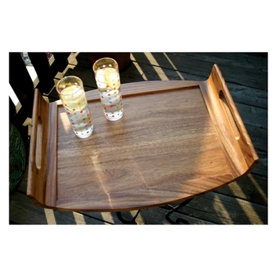 Lipper International Reversible Acacia Serving/Bed Tray 6 Lipper International Reversible Acacia Serving/Bed Tray - Image 4