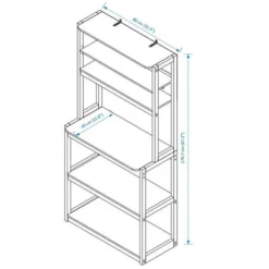 INFURNIC Kitchen Racks Modern Bakers Rack With Adjustable Shelves And Stylish Storage For Kitchen, White Black, 31.5"*15.75"*66.93" 8 INFURNIC Kitchen Racks Modern Bakers Rack With Adjustable Shelves And Stylish Storage For Kitchen, White Black, 31.5"*15.75"*66.93" -Target KitchenAid GUEST b7a3af93 8033 412c b9b7 5d6ac7d742a9