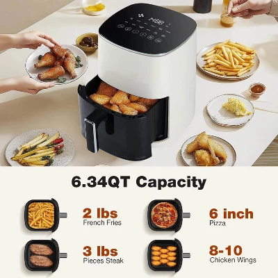 MyDepot Air Fryer, 6-Quart With Viewing Window, 12-in-1 Functions - Air Fry, Roast, Reheat, Dehydrate, Bake, Steam, And More, 400°F Max 5 MyDepot Air Fryer, 6-Quart With Viewing Window, 12-in-1 Functions - Air Fry, Roast, Reheat, Dehydrate, Bake, Steam, And More, 400°F Max - Image 3