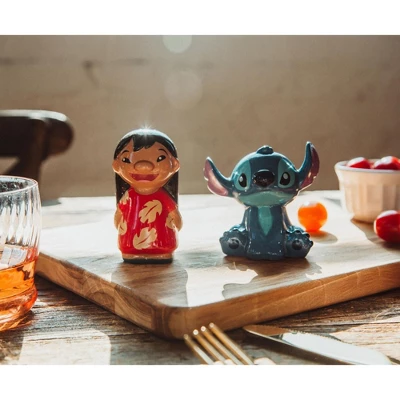 Silver Buffalo Disney Lilo & Stitch Ceramic Salt And Pepper Shakers | Set Of 2 6 Silver Buffalo Disney Lilo & Stitch Ceramic Salt And Pepper Shakers | Set Of 2 - Image 4